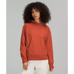 Lululemon Loungeful Cotton Fleece Hoodie‎ in Red Rock